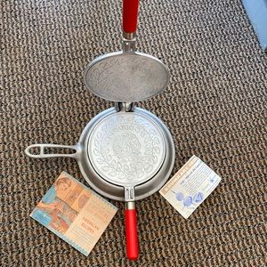 Vintage Nordicware Scandinavian Krumkake iron.  New in box. (Box written on)